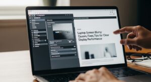 laptop screen blurry